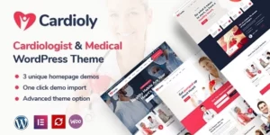 Cardioly Cardiologist and Medical WordPress theme 2.8破解版主题