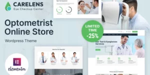 Carelens Optometrist Eye Care WordPress Theme 1.0.0破解版主题