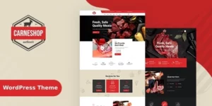 CarneShop Butcher Meat Shop WordPress Theme + RTL 2.2破解版主题
