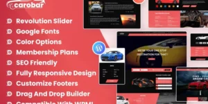 Carobar Car Dealer WordPress Theme 1.0.0破解版主题