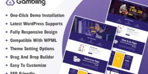 Casino and Gambling WordPress Theme 1.0.0破解版主题