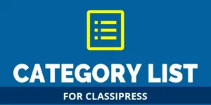 Category List for ClassiPress By AppThemes 1.0.0破解版插件