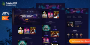 Cavalier Gaming Studio WordPress Theme + RTL 2.0破解版主题