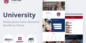Cedar High University WordPress Theme 2.0破解版主题