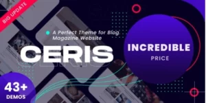 Ceris  – Magazine Blog WordPress Theme 4.0破解版主题