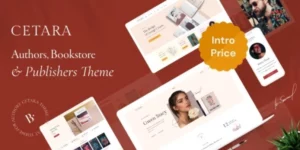 Cetara Beautiful WordPress Theme for Authors 1.1.0破解版主题