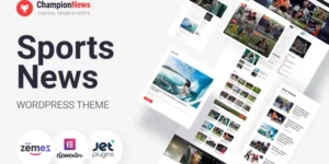 ChampionNews Sports News WordPress Elementor Theme WordPress Theme 1.0.1破解版主题