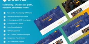 Charitee – Non-Profit Fundraising Donation WordPress theme. 1.0.0破解版主题
