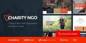 Charity NGO Donation Nonprofit Organization WordPress Theme 1.1.5破解版主题
