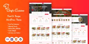 Chef’s Cuisine Responsive Recipe WordPress Theme 1.0.0破解版主题