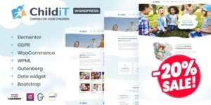 Childit Kindergarten Elementor WordPress Theme 2.4破解版主题