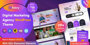 Choicy Digital Marketing Agency WordPress Theme 2.0.0破解版主题