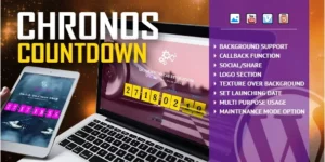 Chronos CountDown Responsive Flip Timer With Image or Video Background WordPress Plugin 1.2.3破解版插件