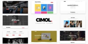 Cimol Responsive One Multi Page Portfolio Theme 1.2.5破解版主题