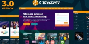 Cinematix BuddyPress Nouveau Membership Theme 3.2破解版主题