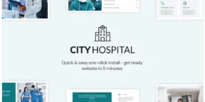 City Hospital Health Medical Elementor WordPress Theme 1.0.4破解版主题