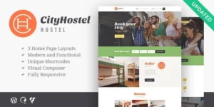 City Hostel | A Travel Hotel Booking WordPress Theme 1.0.6破解版主题