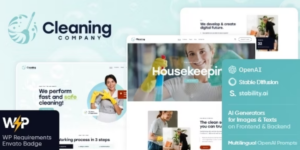 Cleaning Company Maid Service WordPress Theme 1.6.1破解版主题