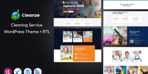 Cleanze Cleaning Service WordPress Theme 1.0.8破解版主题