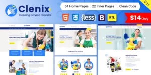 Clenix Cleaning Services WordPress Theme 3.0.3破解版主题