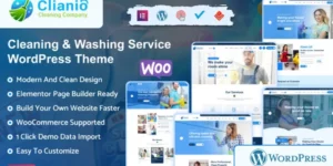 Clianio Cleaning Services WordPress Theme 1.0破解版主题