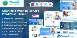Clianio – Cleaning Services WordPress Theme 1.0.0破解版主题