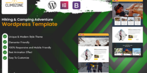 Climbzone Hiking Camping Adventure WordPress Theme 1.0.0破解版主题