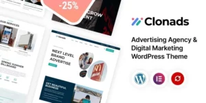 Clonads Advertising Agency Digital Marketing WordPress Theme 1.0.0破解版主题