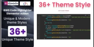 Code Highlighter Addon for Elementor 1.0破解版插件