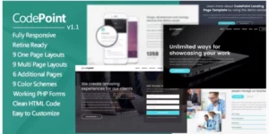 CodePoint Multi-Purpose Landing Page WordPress Theme 1.2.2破解版主题