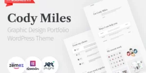Codi Miles Graphic Design Portfolio Websites to Grow Your Business WordPress Theme 1.0.0破解版主题