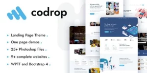 Codrop App Landing Page Theme 1.0破解版主题