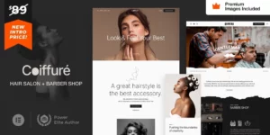 Coiffure Hair Salon Barber WordPress Theme 1.1破解版主题