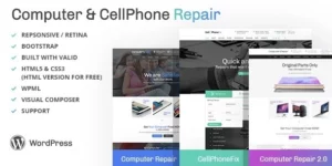 Computer and CellPhone Repair Services WordPress Theme 4.0破解版主题