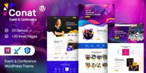 Conat | Event Conference WordPress Theme + RTL Ready 1.2破解版主题
