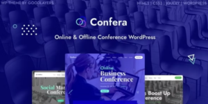 Confera Conference Event WordPress 1.0.0破解版主题