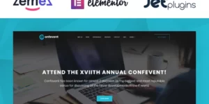 Confevent Event Landing Page WordPress Theme 1.0.0破解版主题