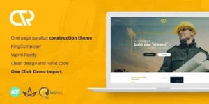 Consta One Page Construction WordPress Theme 1.0破解版主题