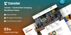 Conster Construction Company WordPress Theme 1.0.0破解版主题
