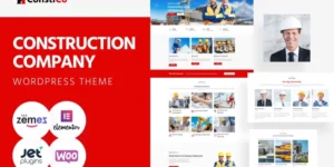 Constico Construction WordPress Elementor Theme WordPress Theme 1.0.4破解版主题