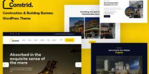 Constrid – Construction Building Business WordPress Theme 1.0.0破解版主题