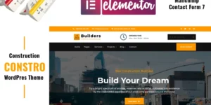 Constro Construction WordPress Elementor Theme WordPress Theme 1.0.0破解版主题