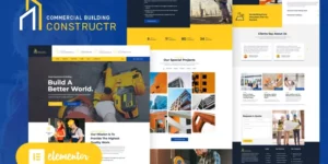 Constructr Construction Industry WordPress Elementor Theme WordPress Theme 1.1破解版主题