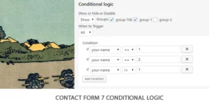 Contact Form 7 Conditional Logic 2.8.2破解版插件