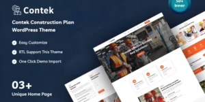 Contek Construction Plan WordPress Theme 1.0.0破解版主题