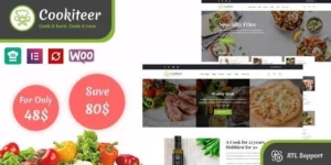 Cookiteer Food Recipe WordPress Theme 1.4.5破解版主题