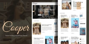 Cooper Personal Blog WordPress Theme 1.1破解版主题