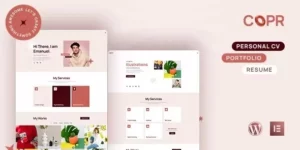 Copr One Page Personal Portfolio