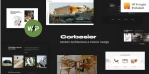 Corbesier Modern Architecture Interior Design WordPress Theme 1.14破解版主题