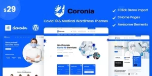 Coronia Covid 19 Medical WordPress Themes 1.0.0破解版主题